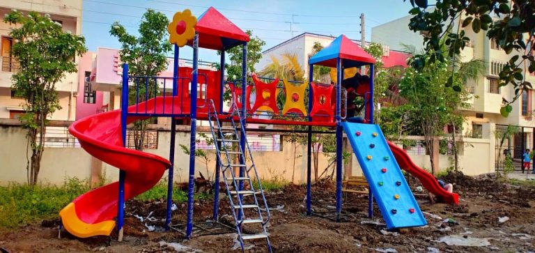 5 Things to Consider Before Buying Outdoor Play Equipment for Your Backyard Kids using outdoor play equipment, swings and monkey bars in a well-designed sunny Australian backyard